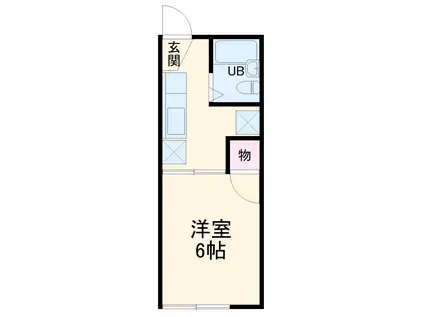 サン・フォレットA(1K/2階)の間取り写真