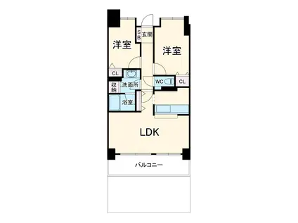 サンヴェール千葉サザンヒルズ(2LDK/2階)の間取り写真