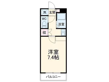 キャピタルヒロ(1K/5階)の間取り写真