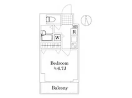 ラ・シード八王子(1K/3階)の間取り写真