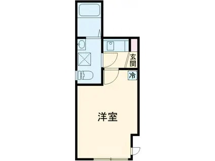 オーガスタコート堀切菖蒲園(1K/1階)の間取り写真