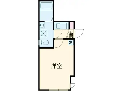 オーガスタコート堀切菖蒲園(1K/2階)の間取り写真