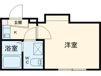 エクセルフォルム五反野(1K/1階)の間取り写真