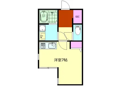 NS ROOM(ワンルーム/1階)の間取り写真