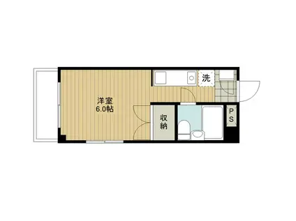 メゾン・ドゥ・フジ大宮(ワンルーム/4階)の間取り写真