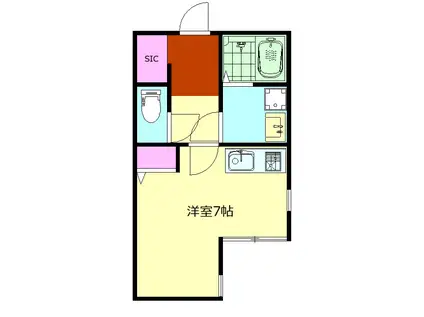 NS ROOM(ワンルーム/1階)の間取り写真