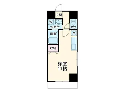 SKコートⅡ(ワンルーム/7階)の間取り写真