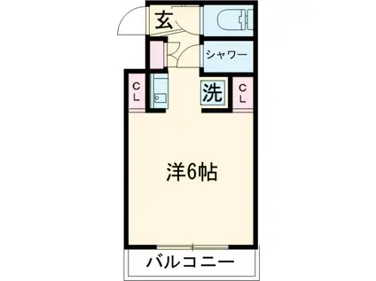シルクアベニュー2(1K/4階)の間取り写真