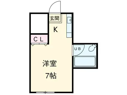 VIP 95(ワンルーム/10階)の間取り写真