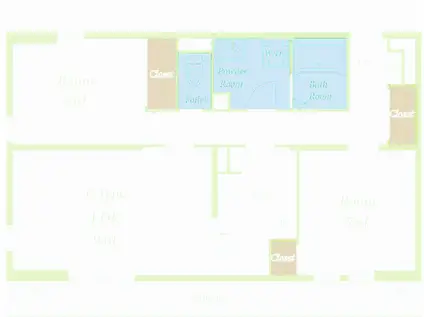 リブリ上尾(2LDK/3階)の間取り写真