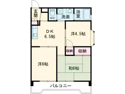 さくらコーポ(3DK/3階)の間取り写真