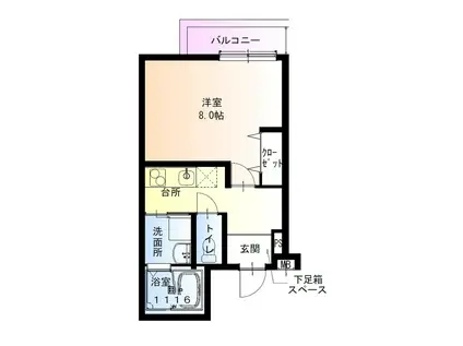 フジパレス千林5番館(1K/3階)の間取り写真