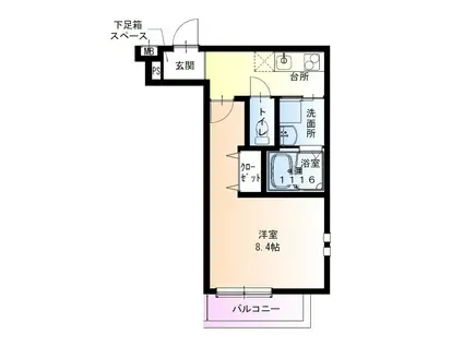 フジパレス千林5番館(1K/3階)の間取り写真