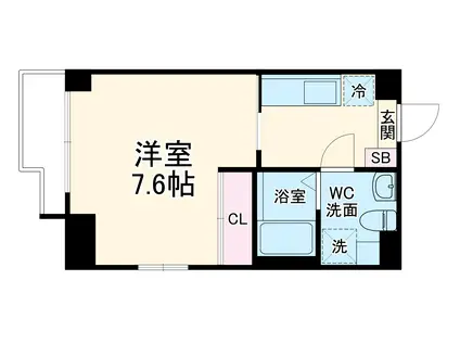 リアライズ高畑(1K/2階)の間取り写真