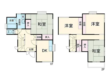 千葉都市モノレール 穴川駅(千葉) 徒歩20分 2階建 築37年(4DK)の間取り写真