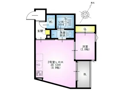 REGALEST 柏泉町(1LDK/1階)の間取り写真