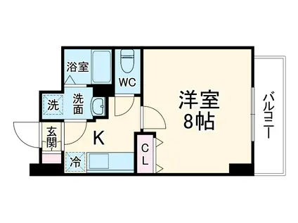 アドバンス京都アクィラ(1K/5階)の間取り写真