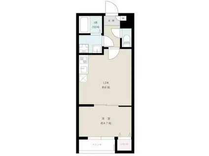 心和テラス武里(1LDK/3階)の間取り写真