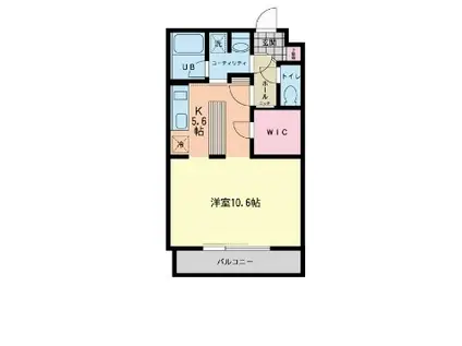 レゴリス成城Ⅰ(1K/3階)の間取り写真