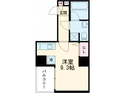 エストゥルースプラス押上(ワンルーム/7階)の間取り写真