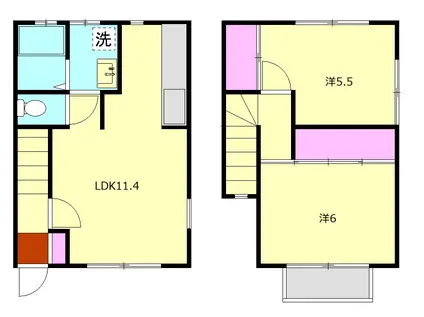 小田原市南町４丁目戸建(2LDK)の間取り写真