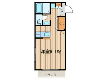 マ・メゾン風雅(ワンルーム/2階)の間取り写真