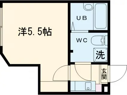 SINCREASE中村橋(1K/1階)の間取り写真