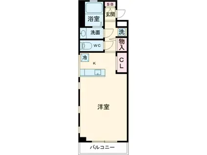 グリーンアベニュー関町(ワンルーム/1階)の間取り写真