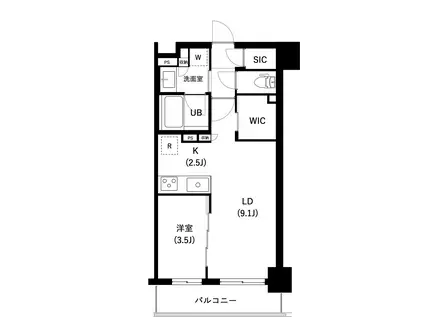 ザ・レジデンス三ノ輪Ⅱ(1LDK/2階)の間取り写真