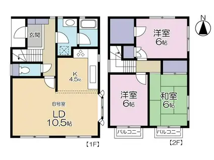 上高井戸ガーデンヒルズ(3LDK)の間取り写真