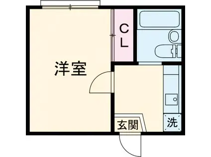 COMODO桜上水(1K/2階)の間取り写真
