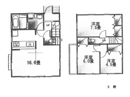 南武線 矢川駅 徒歩13分 1階建 築21年(3LDK)の間取り写真