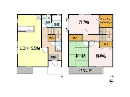 レジデンスK(3LDK)の間取り写真