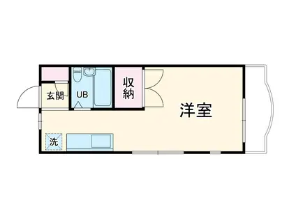 コスモス藤が丘(ワンルーム/2階)の間取り写真