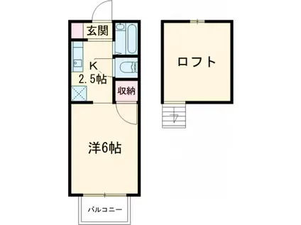 アーバンハイツ3番館(1K/1階)の間取り写真