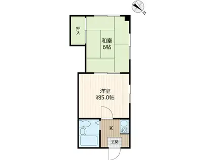 プレステ-ジ1(2K/2階)の間取り写真