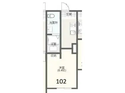 BROOKLYNBASE26TH(1K/1階)の間取り写真