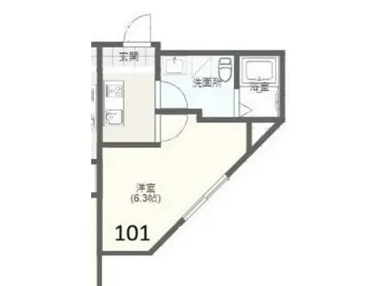 BROOKLYNBASE26TH(1K/1階)の間取り写真