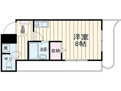 メゾン三京(ワンルーム/5階)の間取り写真