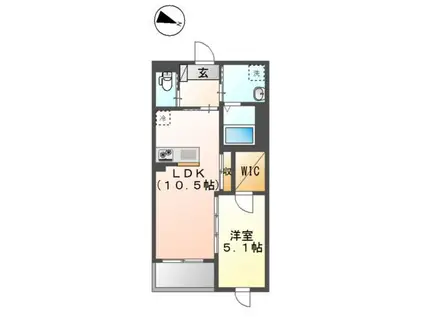 東大泉6丁目マンション工事(1LDK/2階)の間取り写真