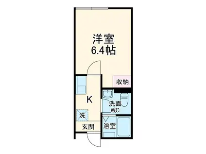 オーチェ今羽(1K/1階)の間取り写真