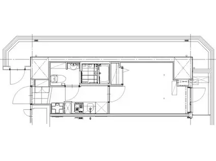 GENOVIA草加(1K/2階)の間取り写真