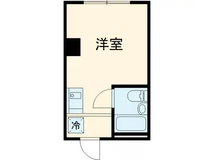 荻野ハイツ(ワンルーム/4階)の間取り写真