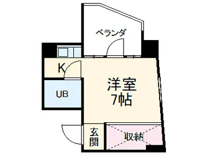 FLATSわかまつ(ワンルーム/5階)の間取り写真