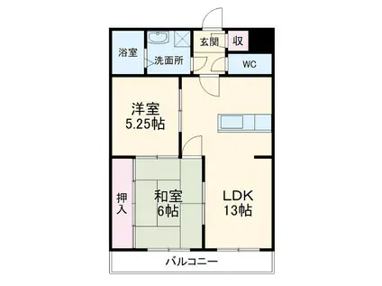 押花はうす(3DK/2階)の間取り写真