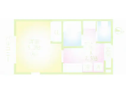 CASA AVANTI(1K/1階)の間取り写真