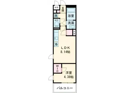 リブリ・曳舟Ⅱ(1LDK/4階)の間取り写真