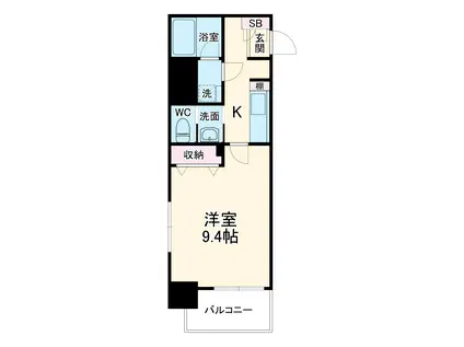 プロシード瑞穂(1K/5階)の間取り写真