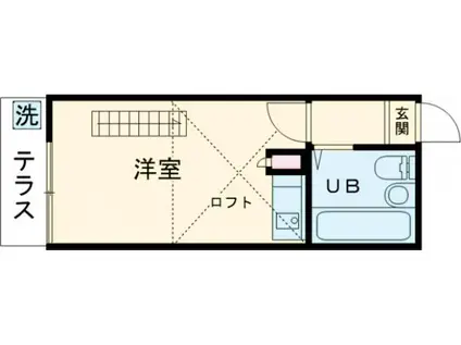 ライフピアビリーブ(ワンルーム/1階)の間取り写真