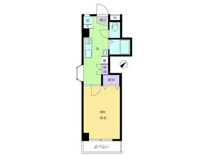 クレールTP(1K/3階)の間取り写真